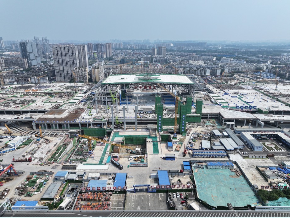 成都站高架广场主体完工将规划建设城市市政公园(图2)
